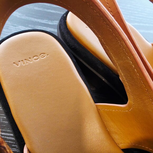 Vince Helena Leather Slingback Sandals - Picture 3 of 3
